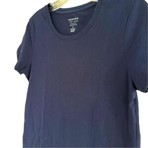 Sonoma Women's Deep Blue Short Sleeve Tee cotton spandex round neck